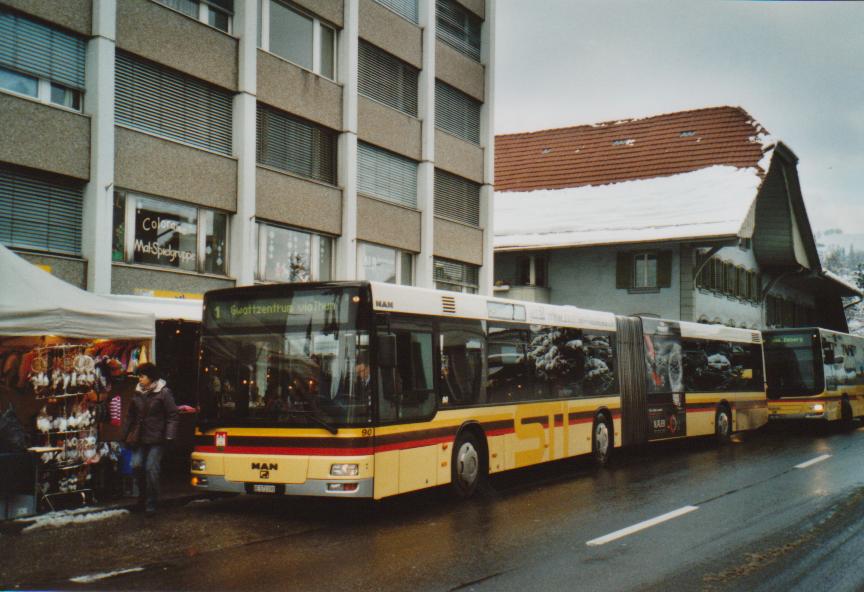 (112'816) - STI Thun - Nr. 90/BE 572'090 - MAN am 12. Dezember 2008 in Steffisburg, Platz