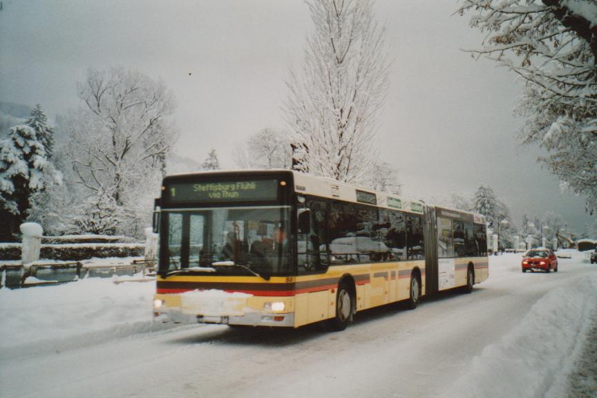 (112'928) - STI Thun - Nr. 88/BE 572'088 - MAN am 17. Dezember 2008 bei der Schifflndte Thun