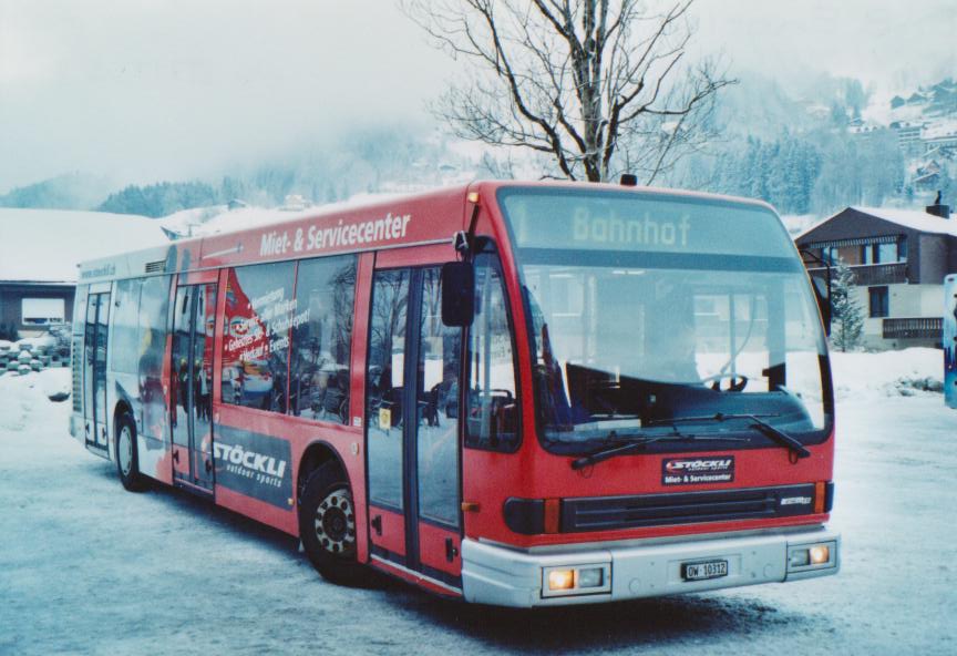 (113'401) - EAB Engelberg - OW 10'312 - Den Oudsten (ex STI Thun Nr. 8; ex TSG Blumenstein Nr. 8) am 26. Dezember 2008 in Engelberg, Talstation Titlisbahnen