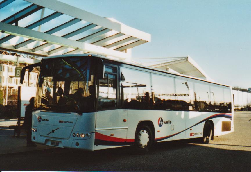 (113'501) - BDWM Bremgarten - Nr. 4/AG 370'304 - Volvo (ex Tschannen, Zofingen Nr. 13) am 26. Dezember 2008 beim Bahnhof Zofingen