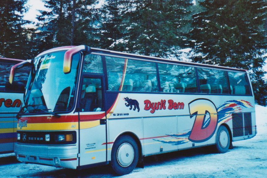 (113'810) - Dysli, Bern - Nr. 24/BE 106'501 - Setra am 11. Januar 2009 in Adelboden, Unter dem Birg