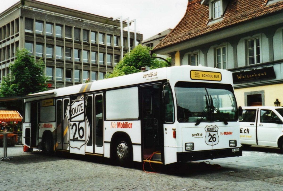 (116'428) - Euro 26, Bern - BE 70'099 - Volvo/R&J (ex Bernmobil, Bern Nr. 104) am 13. Mai 2009 in Thun, Waisenhausplatz