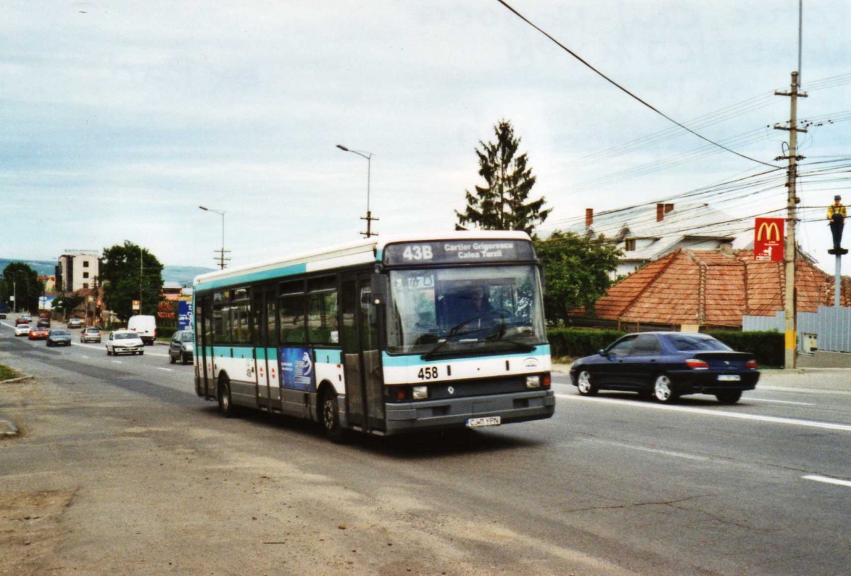 (116'522) - Ratuc, Cluj-Napoca - Nr. 458/CJ 11 YPN - Renault (ex RATP F-Paris) am 24. Mai 2009 in Cluj-Napoca