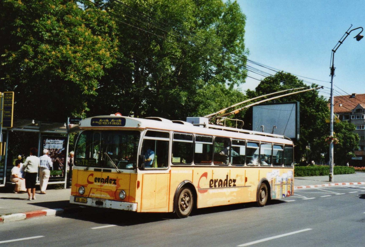 (116'731) - Tursib, Sibiu - Nr. 242/SB-0094 - FBW/Hess Trolleybus (ex TL Lausanne Nr. 717) am 27. Mai 2009 in Sibiu, Parcul Theretulu