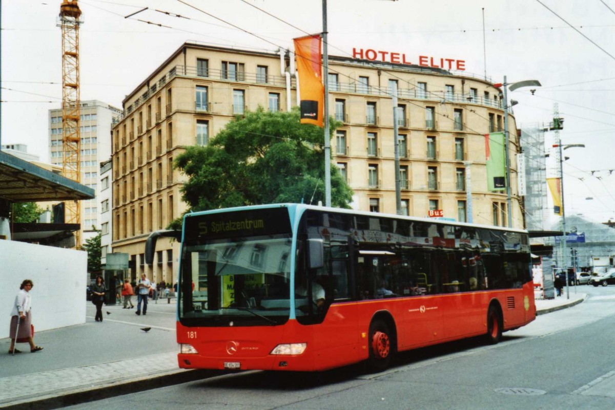 (117'509) - VB Biel - Nr. 181/BE 654'181 - Mercedes am 8. Juni 2009 in Biel, Guisanplatz