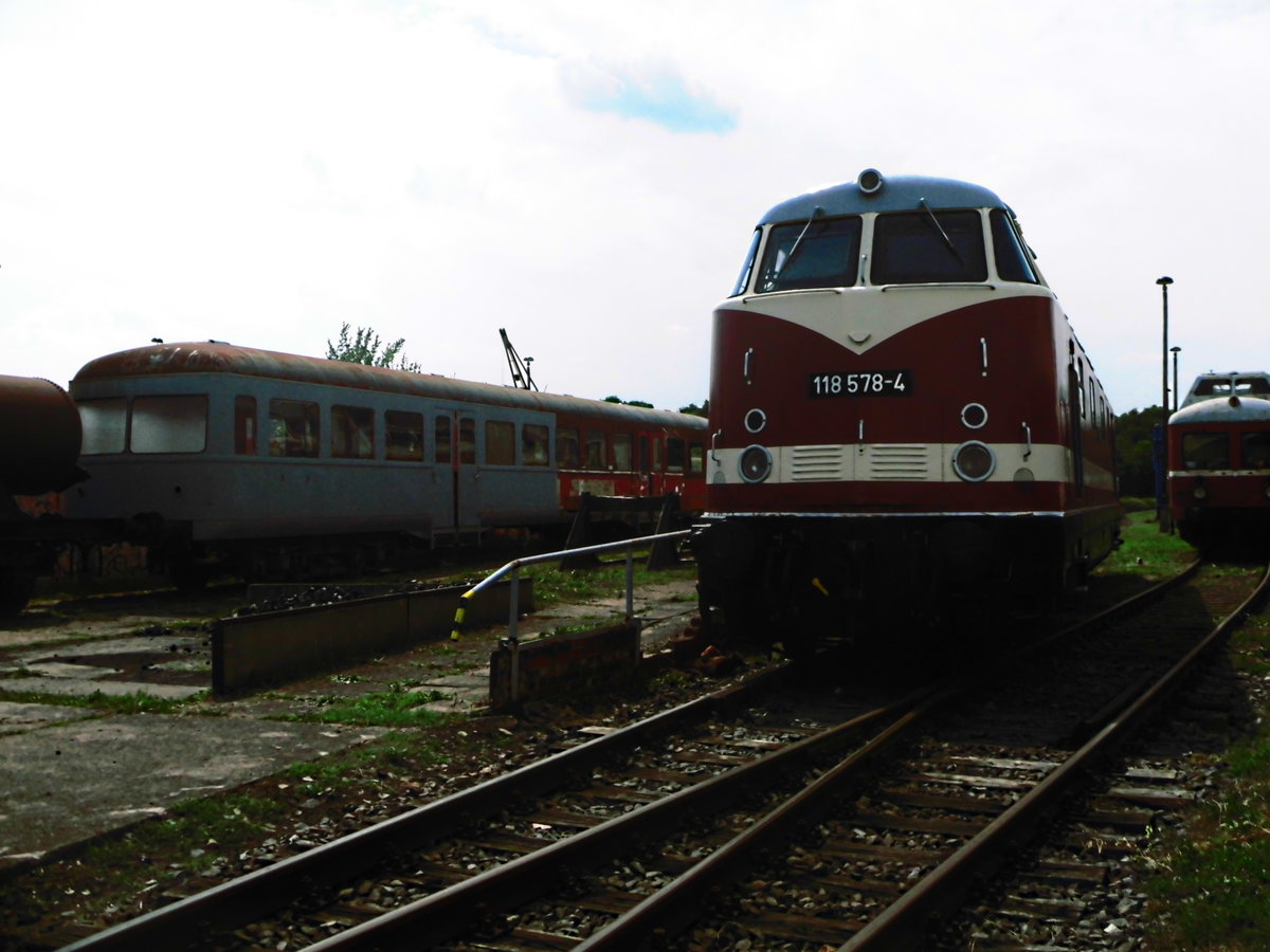 118 578 im Eisenbahnmuseum Weimar am 4.8.18