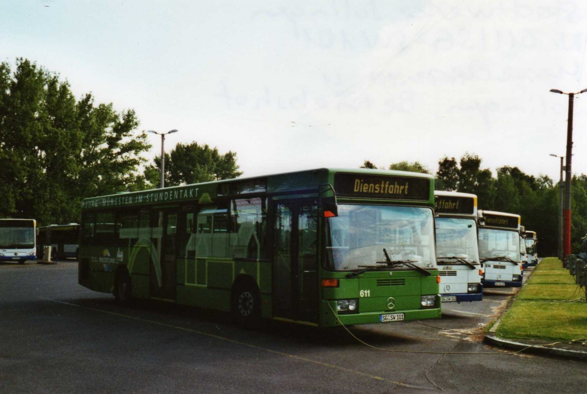 (118'108) - SWS Solingen - Nr. 611/SG-SW 101 - Mercedes am 5. Juli 2009 in Solingen, Betriebshof