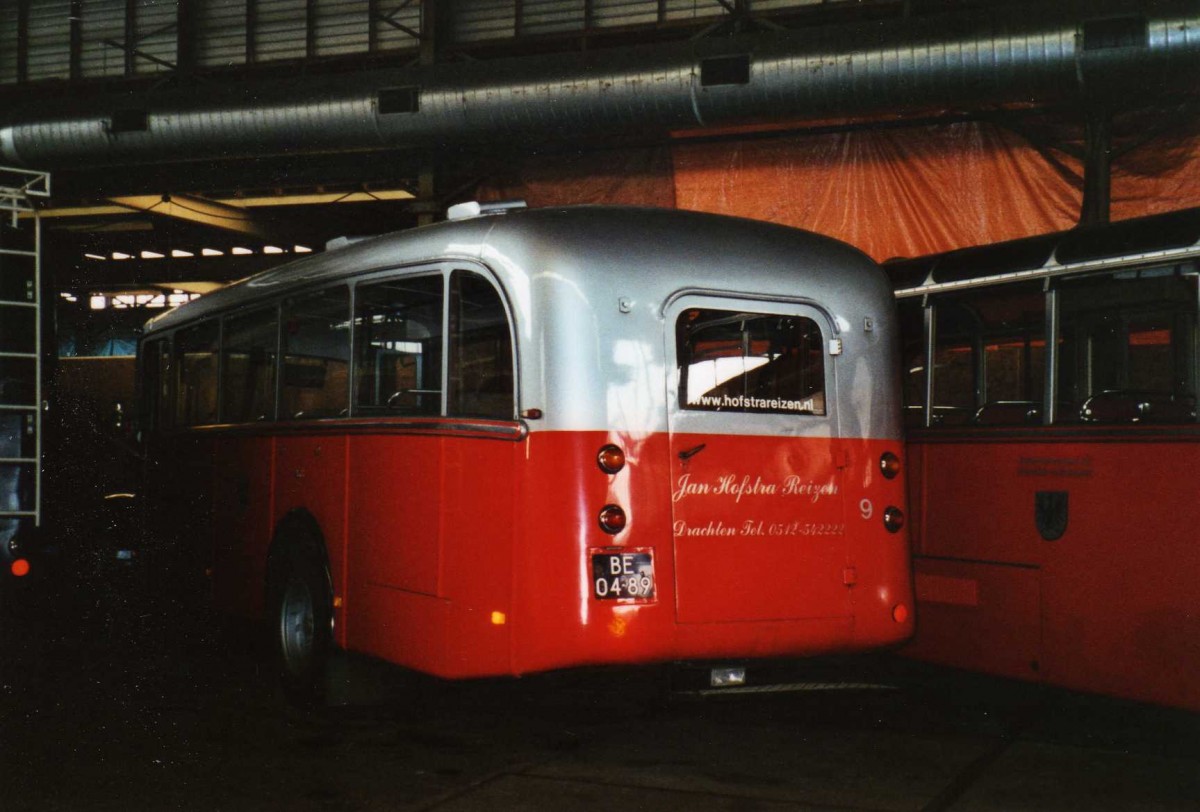 (118'510) - FRAM Drachten - Nr. 9/BE-04-89 - Saurer/R&J (ex Billieux, Martigny; ex Hsler, Rickenbach) am 7. Juli 2009 in Drachten, Autobusmuseum