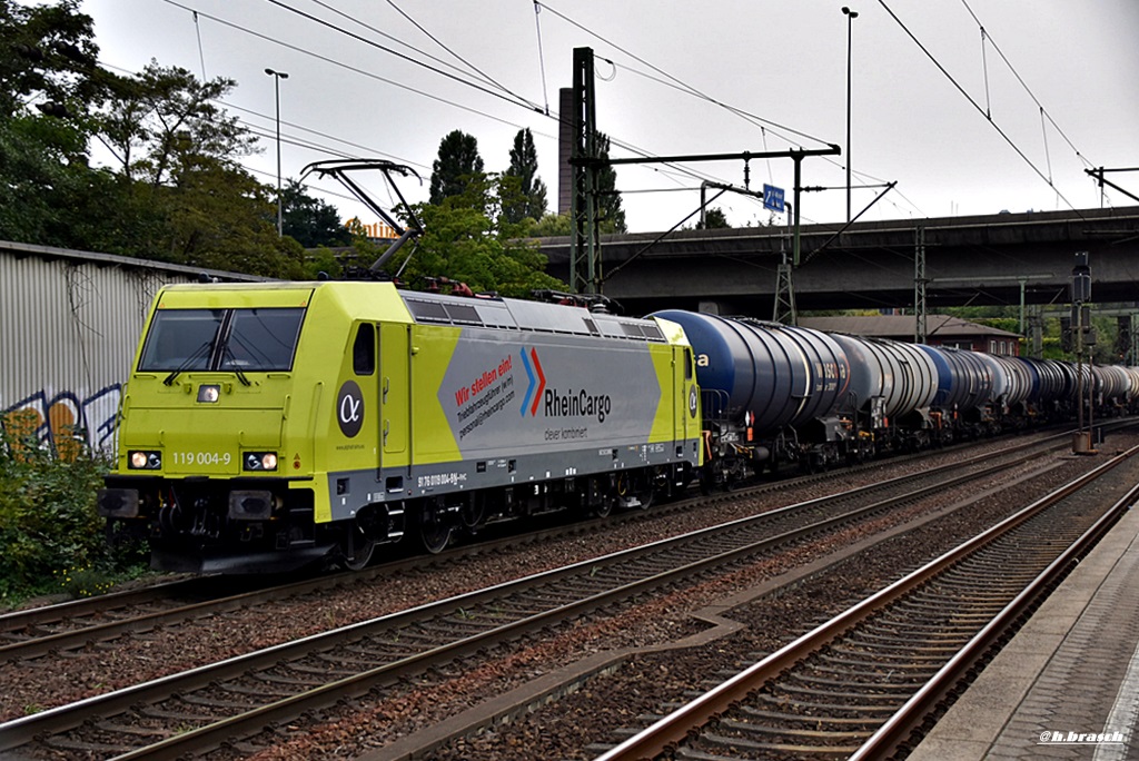 119 004-9 zog einen tanker durch hh-harburg,16.09.16