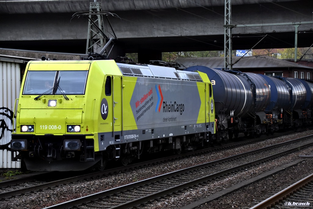 119 008-8 ist mit einen tankzug durch hh-harburg gefahren,21.04.17