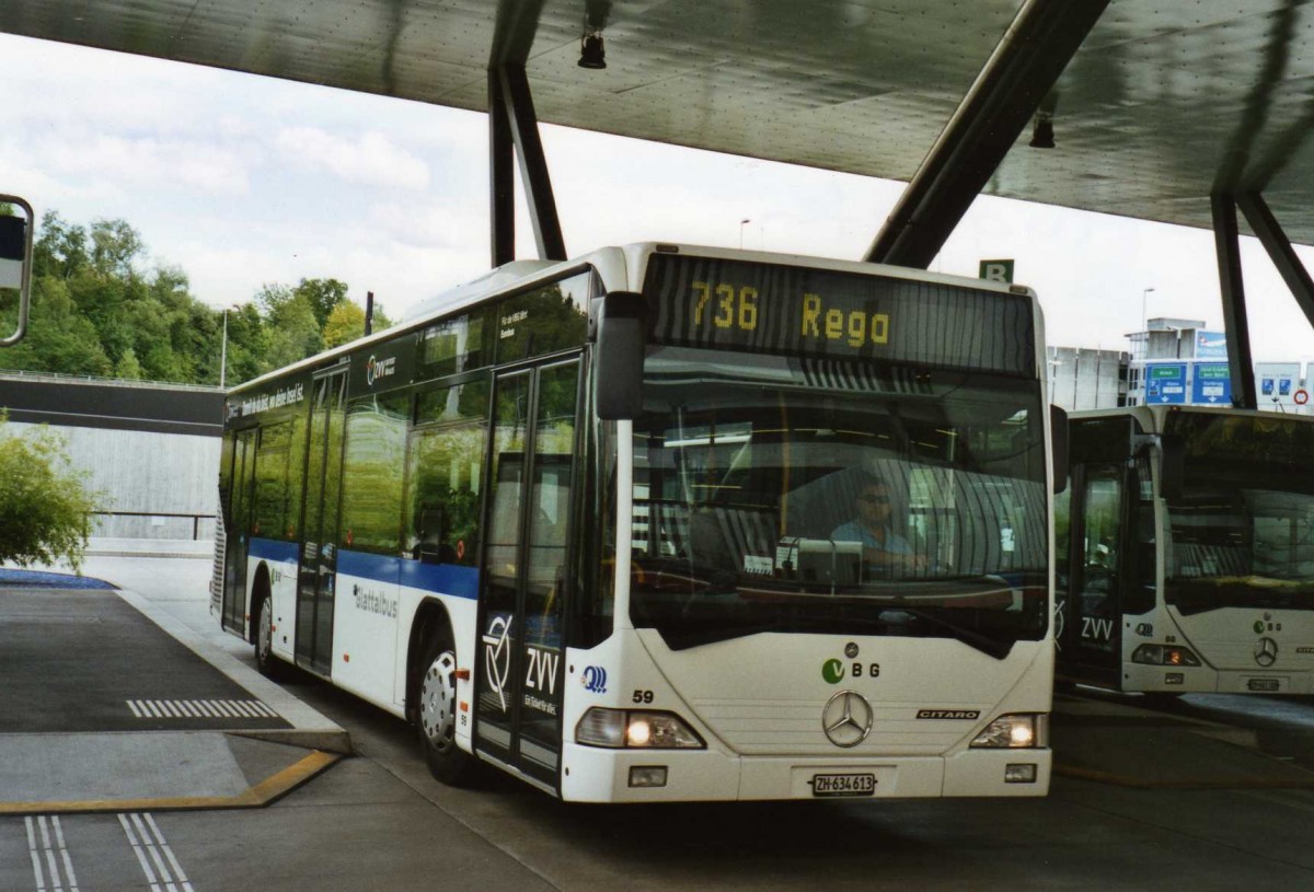 (119'027) - Welti-Furrer, Zrich - Nr. 59/ZH 634'613 - Mercedes (ex Frhlich, Zrich Nr. 613) am 10. Juli 2009 in Zrich, Flughafen