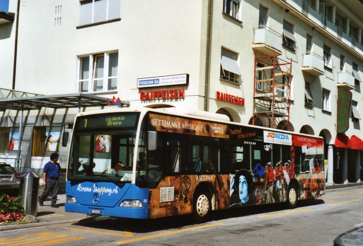 (119'233) - FART Locarno - Nr. 25/TI 313'725 - Mercedes am 20. Juli 2009 in Ascona, Posta