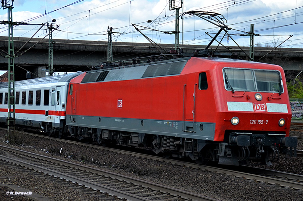 120 155-7 fuhr mit einen ic vom bf hh-harburg,17.04.15