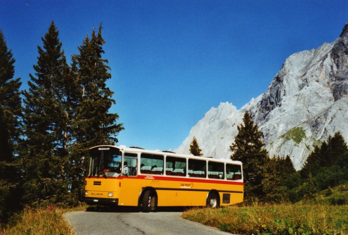 (120'433) - AVG Meiringen - Nr. 74/BE 607'481 - Saurer/R&J (ex P 24'357) am 23. August 2009 auf der Schwarzwaldalp