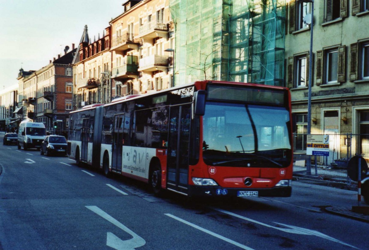 (122'209) - SWK Konstanz - Nr. 41/KN-C 1141 - Mercedes am 18. November 2009 in Konstanz, Bodanstrasse