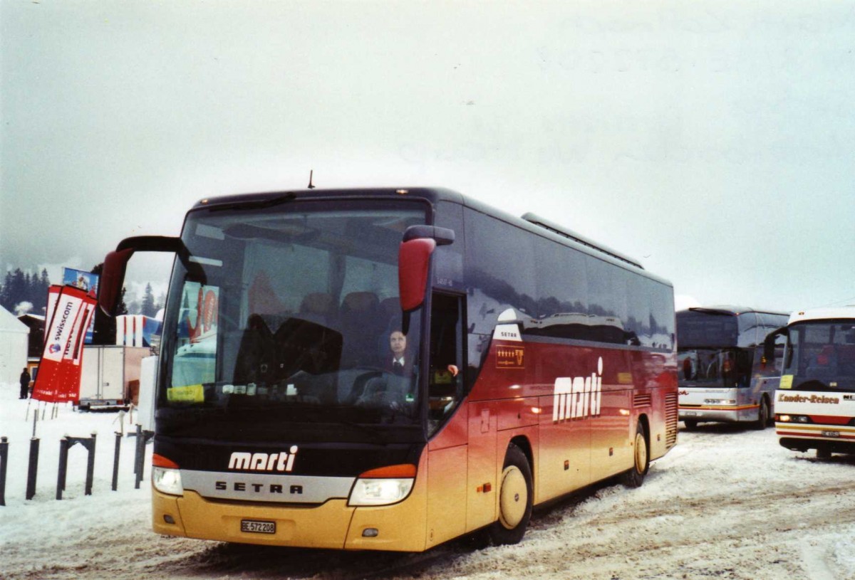 (123'520) - Marti, Kallnach - Nr. 8/BE 572'208 - Setra am 9. Januar 2010 in Adelboden, Weltcup