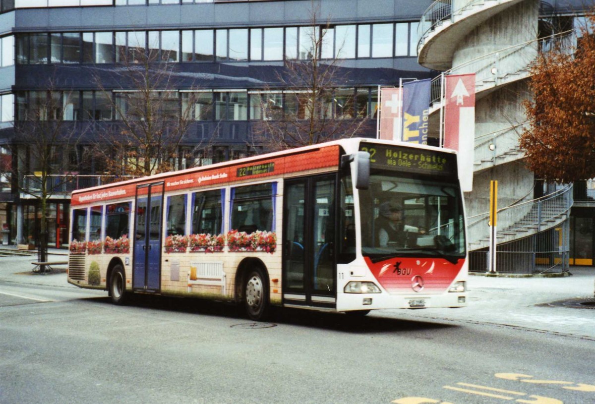 (124'412) - BGU Grenchen - Nr. 11/SO 21'951 - Mercedes am 15. Februar 2010 in Grenchen, Postplatz