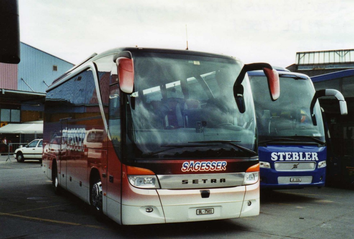 (125'203) - Sgesser, Wintersingen - Nr. 7/BL 7501 - Setra am 20. Mrz 2010 in Thun, Expo