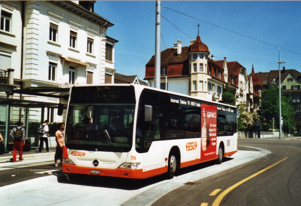 (126'433) - BSU Solothurn - Nr. 78/SO 148'778 - Mercedes am 24. Mai 2010 beim Hauptbahnhof Solothurn