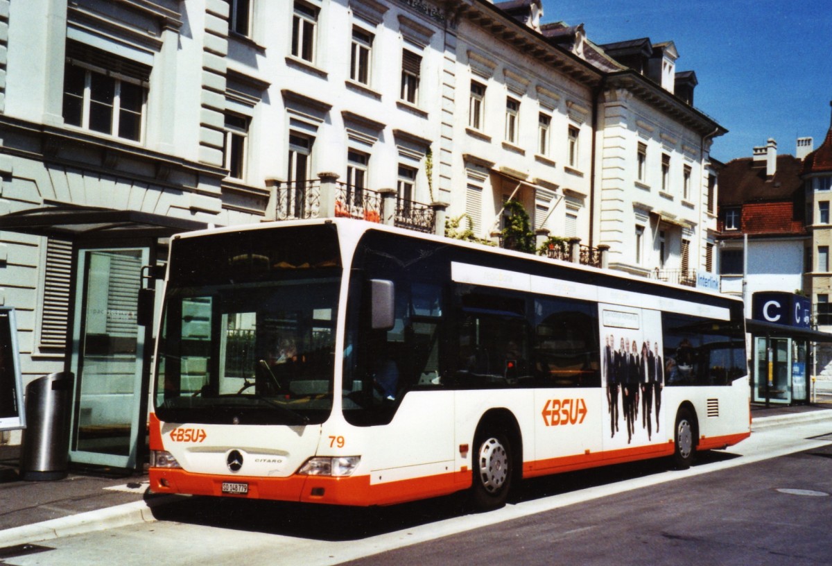 (126'502) - BSU Solothurn - Nr. 79/SO 148'779 - Mercedes am 24. Mai 2010 beim Hauptbahnhof Solothurn