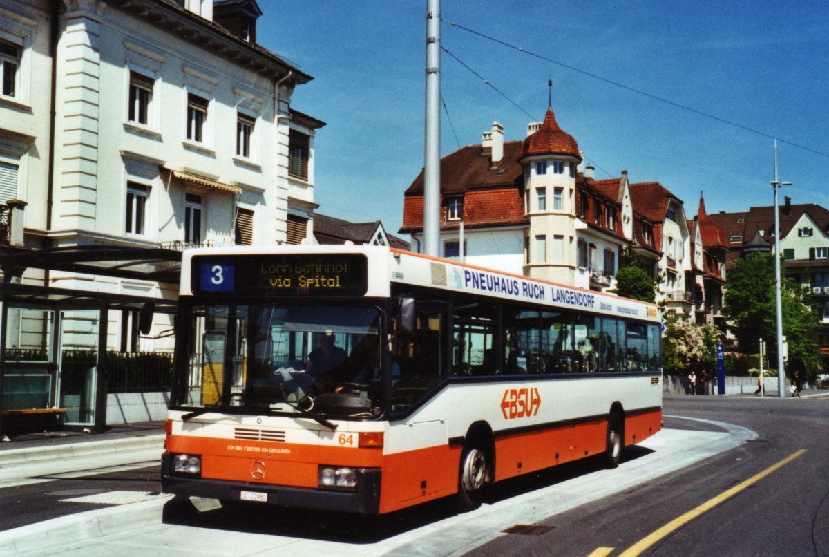 (126'508) - BSU Solothurn - Nr. 64/SO 21'980 - Mercedes am 24. Mai 2010 beim Hauptbahnhof Solothurn