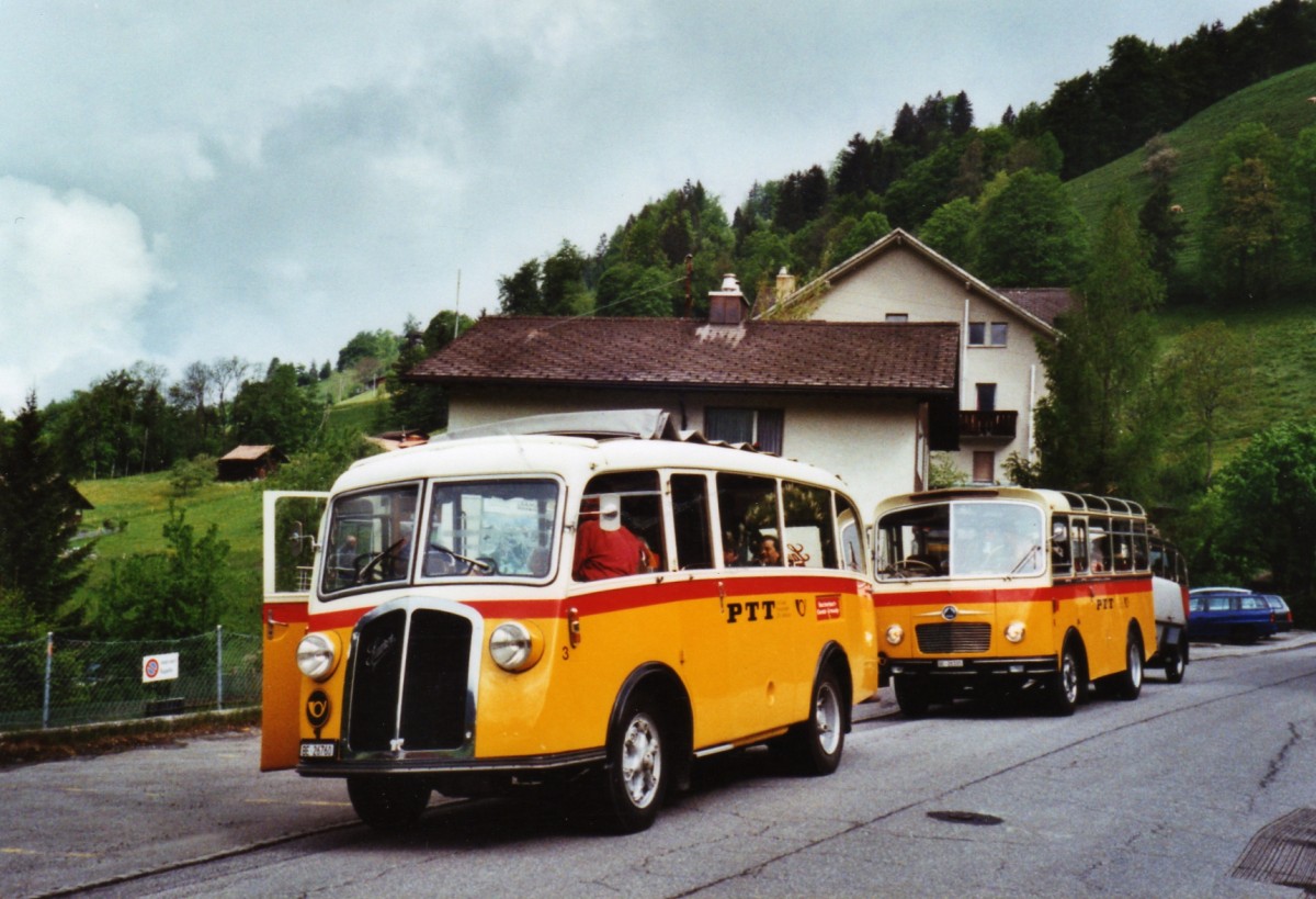 (126'617) - Schmid, Thrishaus - Nr. 3/BE 26'760 - Saurer/Gangloff (ex Geiger, Adelboden Nr. 3) am 29. Mai 2010 in Kiental, Post