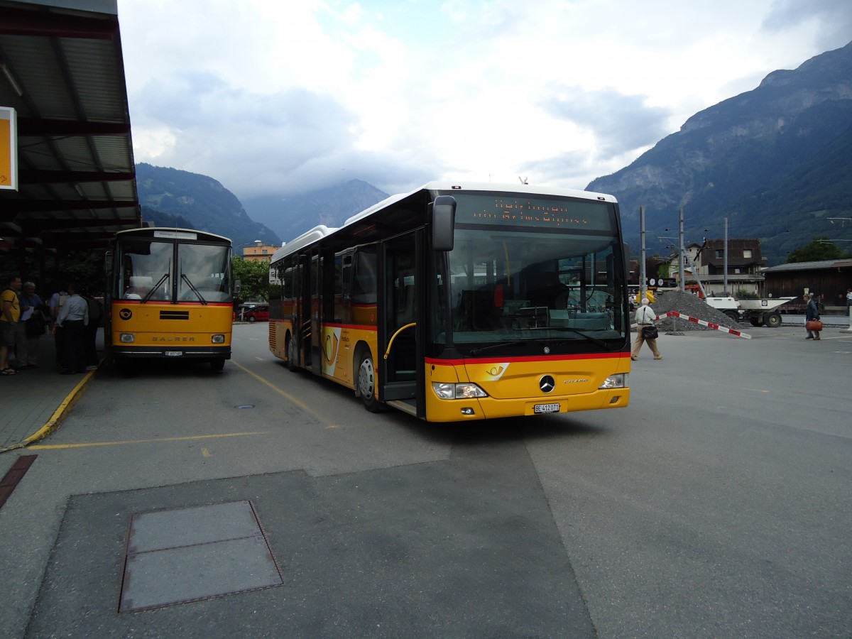 (127'628) - AVG Meiringen - Nr. 71/BE 412'071 - Mercedes am 4. Juli 2010 in Meiringen, Postautostation