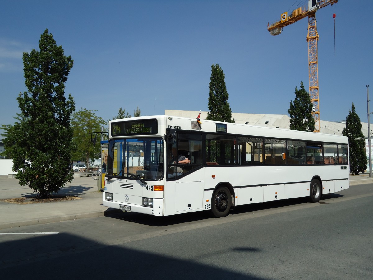 (127'753) - WVG Wolfsburg - Nr. 463/WOB-VG 63 - Mercedes am 8. Juli 2010 beim Hauptbahnhof Wolfsburg