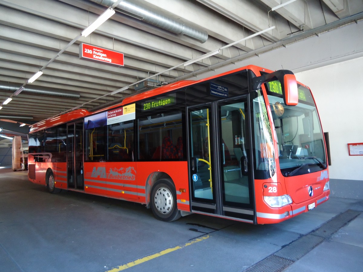 (128'163) - AFA Adelboden - Nr. 28/BE 43'089 - Mercedes am 1. August 2010 im Autobahnhof Adelboden