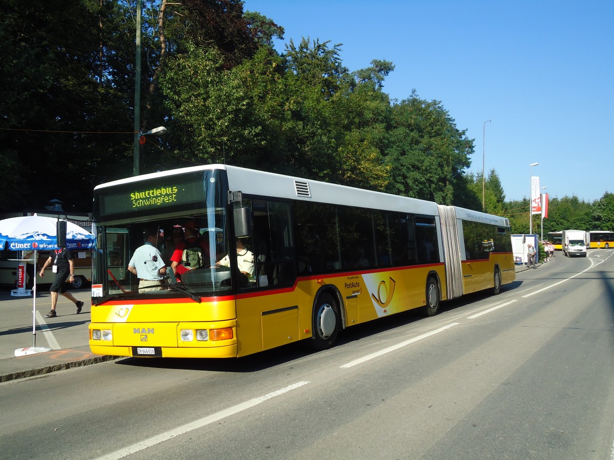 (128'902) - Moser, Flaach - Nr. 117/ZH 646'616 - MAN (ex Nr. 21; ex Nr. 1) am 21. August 2010 in Frauenfeld, Sportplatz