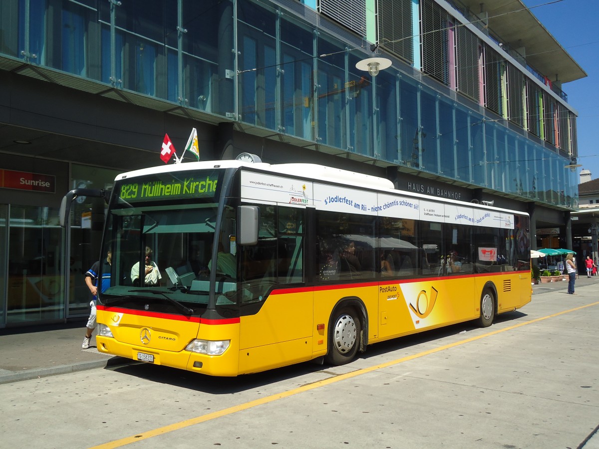 (129'053) - PostAuto Ostschweiz - Nr. 20/TG 158'211 - Mercedes am 22. August 2010 beim Bahnhof Frauenfeld