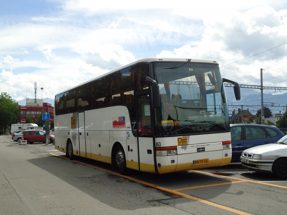 (129'135) - Aus Holland: Oad - Nr. 653/BN-PX-56 - Van Hool am 24. August 2010 in Thun, CarTerminal