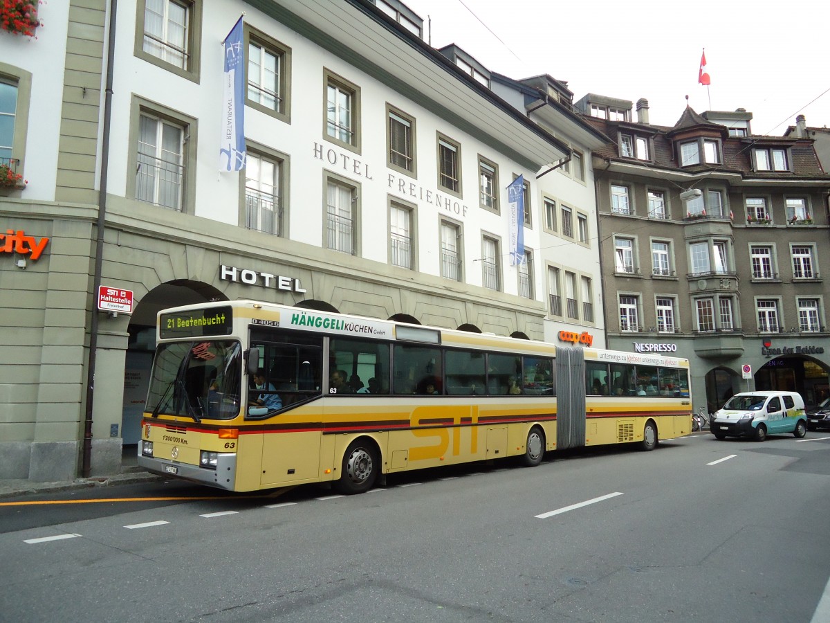 (129'156) - STI Thun - Nr. 63/BE 433'663 - Mercedes am 28. August 2010 in Thun, Freienhof