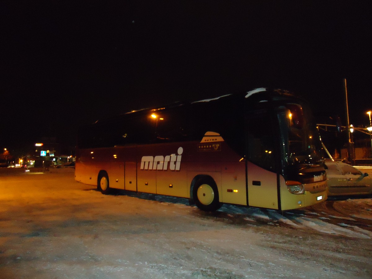 (131'632) - Marti, Kallnach - Nr. 8/BE 572'208 - Setra am 17. Dezember 2010 in Thun, CarTerminal