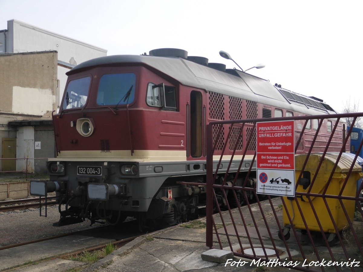 132 004 der LEG in Delitzsch am 5.4.16