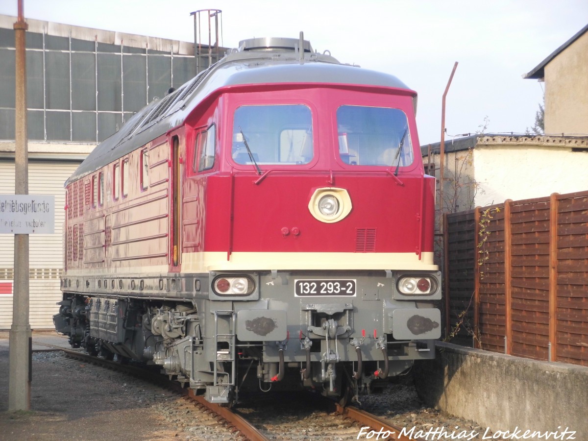 132 293 der EBS abgestellt auf dem Gelnde der LEG in Delitzsch am 15.12.15