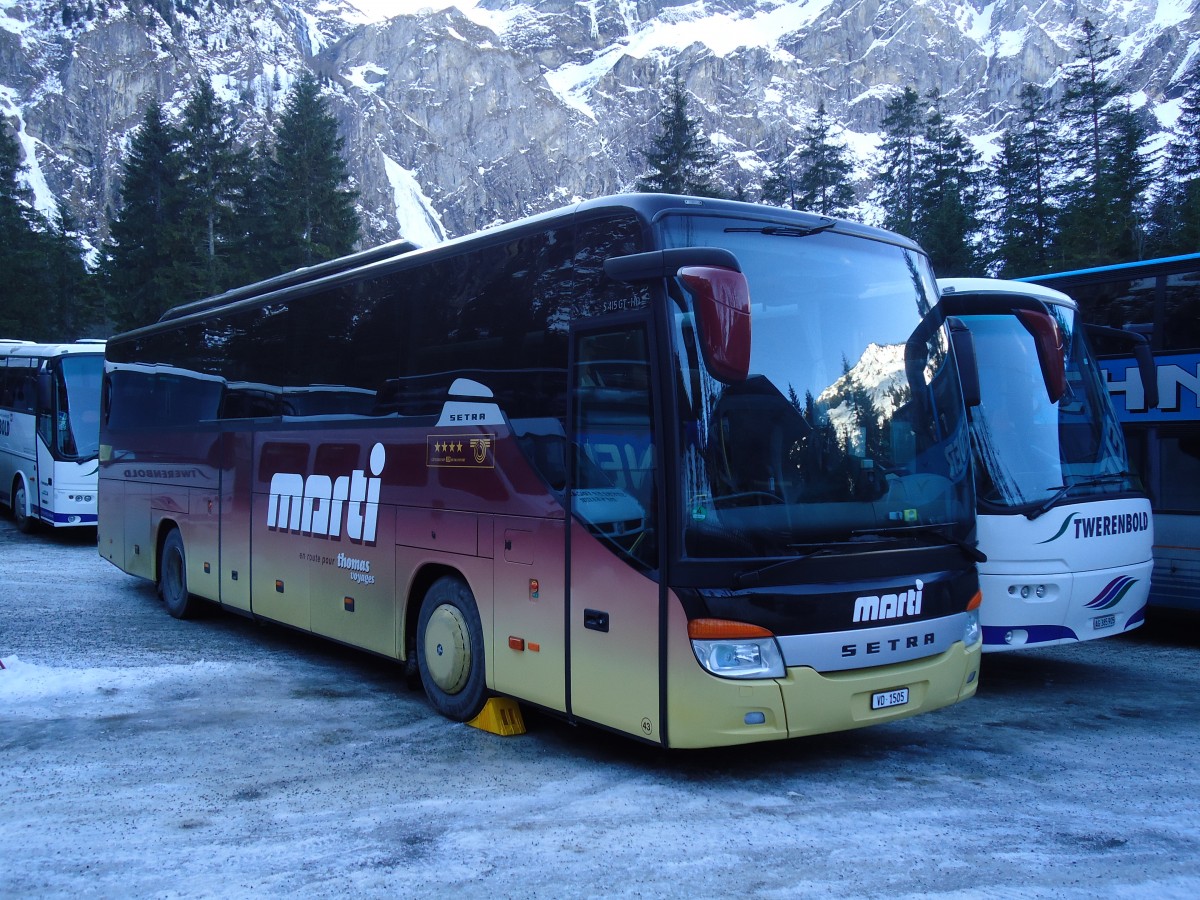 (132'071) - Thomas, Echallens - Nr. 43/VD 1505 - Setra am 8. Januar 2011 in Adelboden, Unter dem Birg