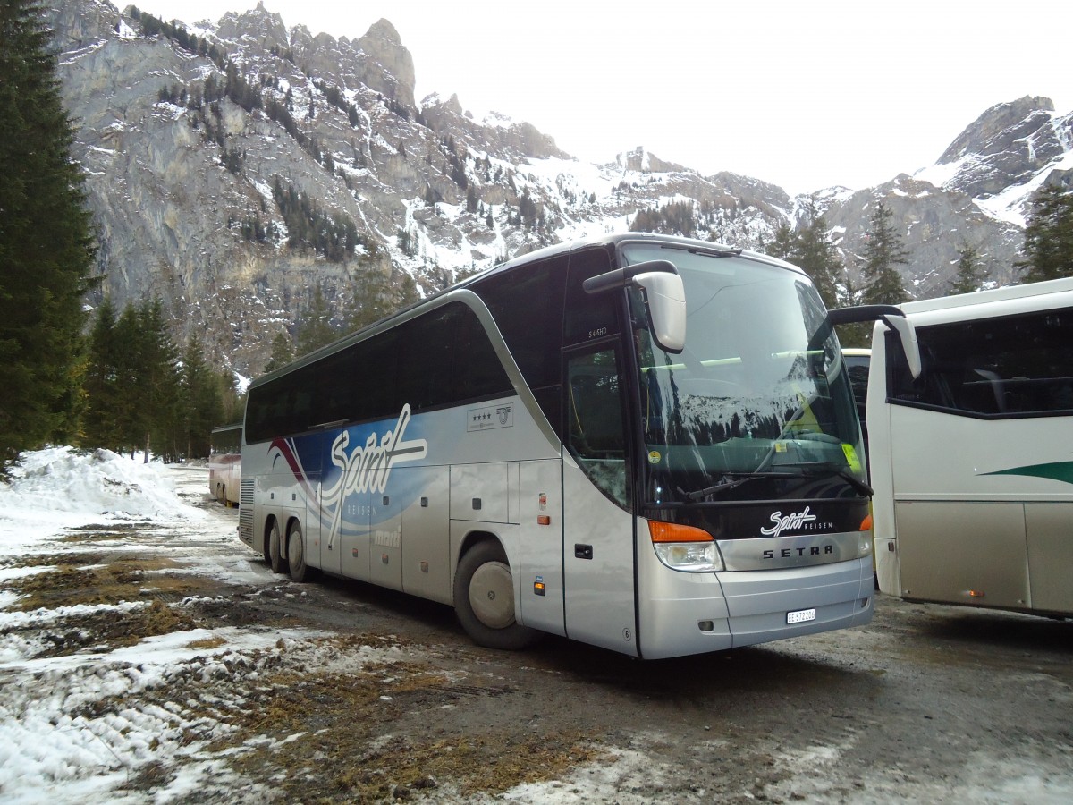 (132'265) - Spirit, Interlaken - Nr. 6/BE 572'206 - Setra am 9. Januar 2011 in Adelboden, Unter dem Birg