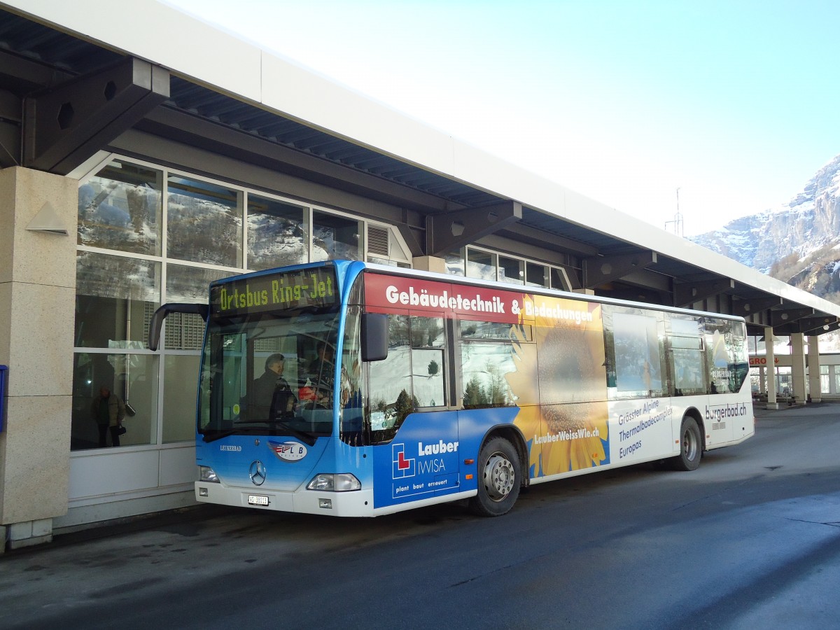 (132'349) - LLB Susten - Nr. 13/VS 38'013 - Mercedes am 16. Januar 2011 in Leukerbad, Busbahnhof