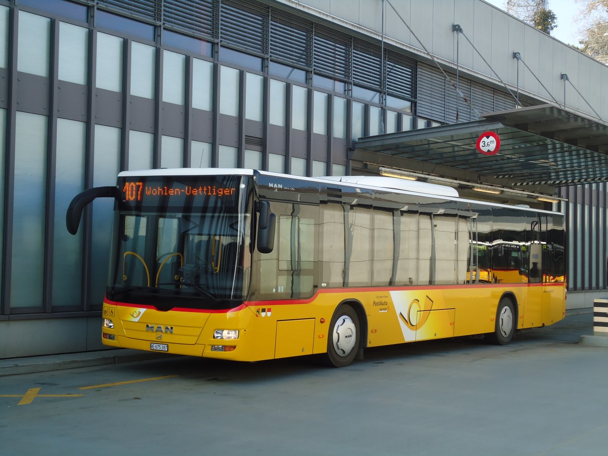 (132'671) - PostAuto Bern - Nr. 541/BE 675'387 - MAN am 6. Mrz 2011 in Bern, Postautostation