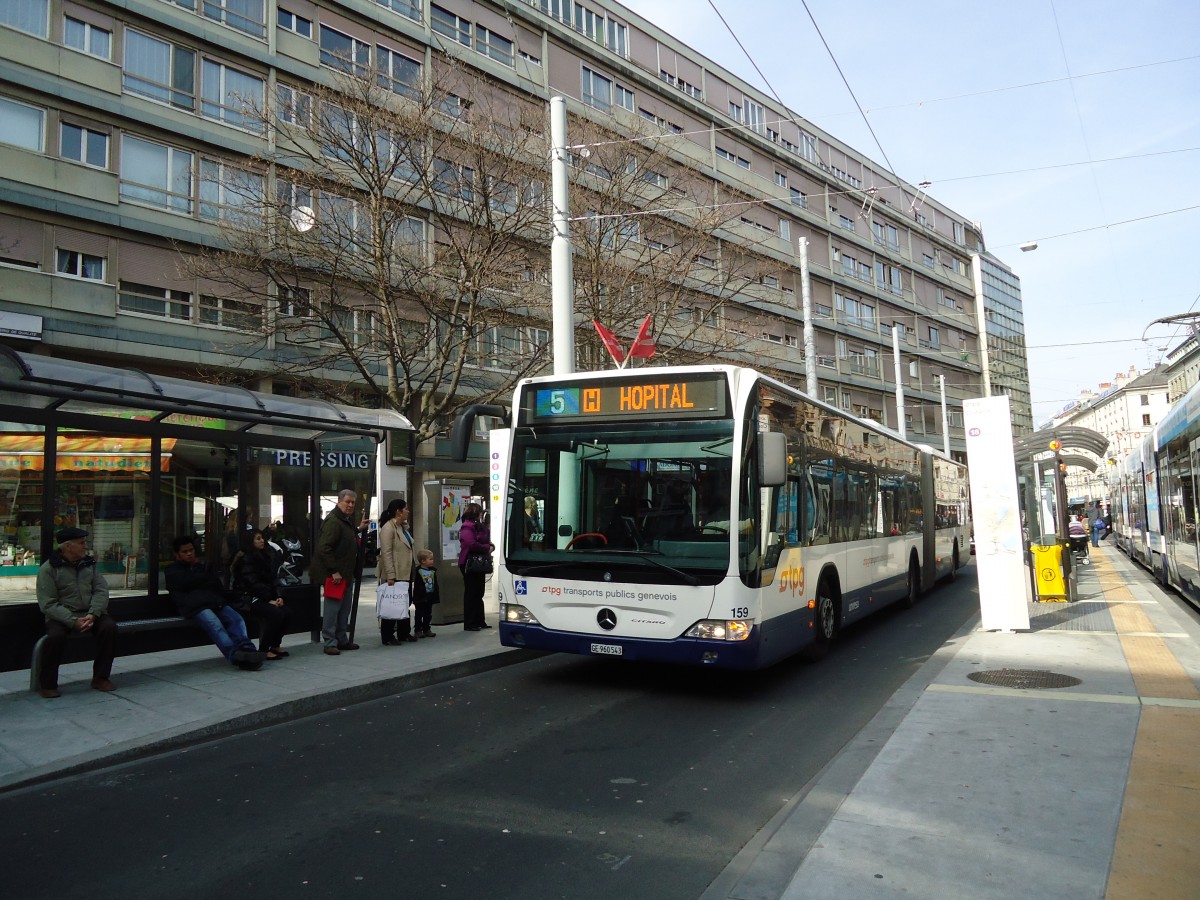 (132'898) - TPG Genve - Nr. 159/GE 960'543 - Mercedes am 10. Mrz 2011 in Genve, Coutance