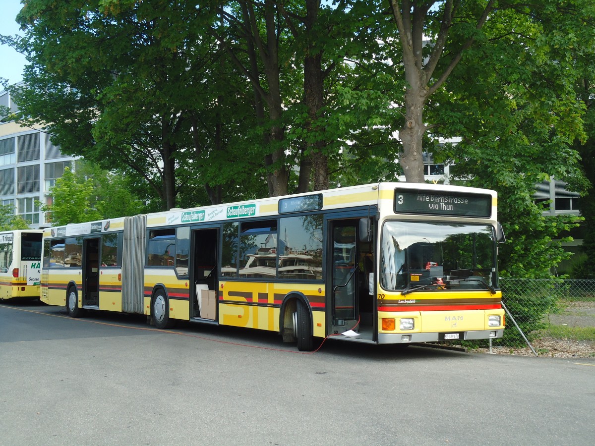 (133'845) - STI Thun - Nr. 70/BE 389'670 - MAN am 26. Mai 2011 bei der Schifflndte Thun