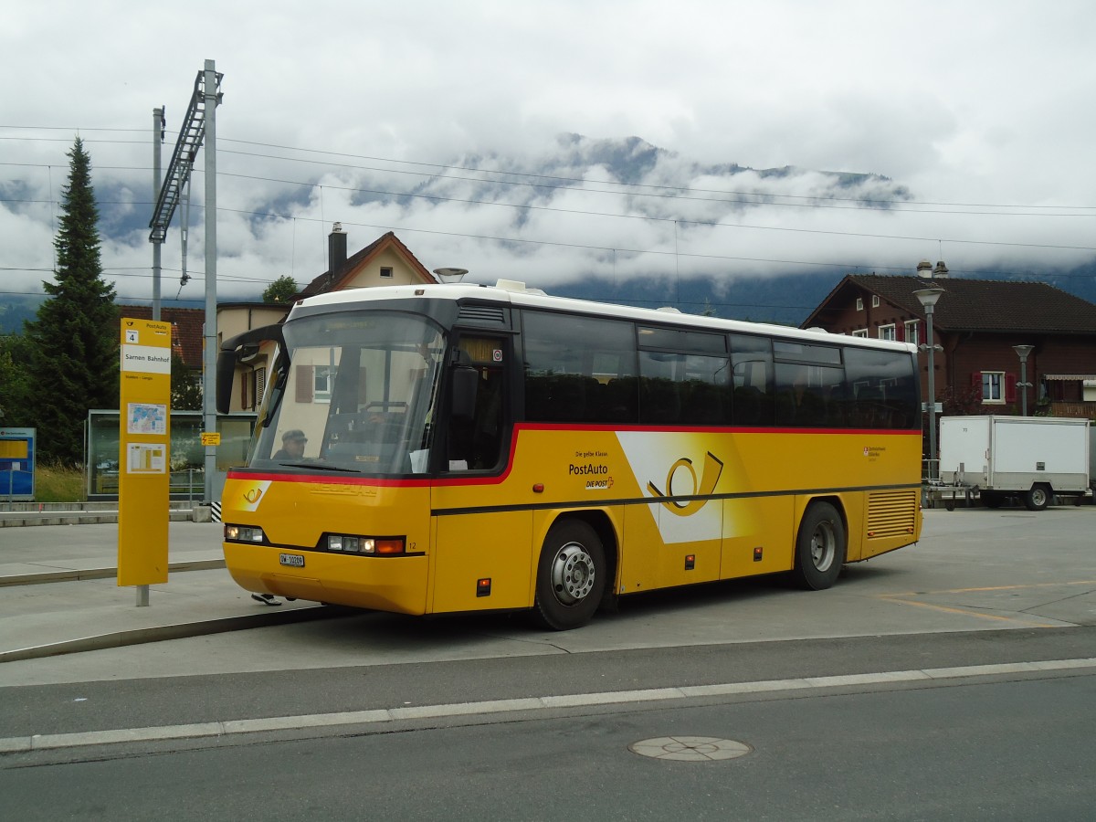 (134'159) - Dillier, Sarnen - Nr. 12/OW 10'209 - Neoplan am 11. Juni 2011 beim Bahnhof Sarnen