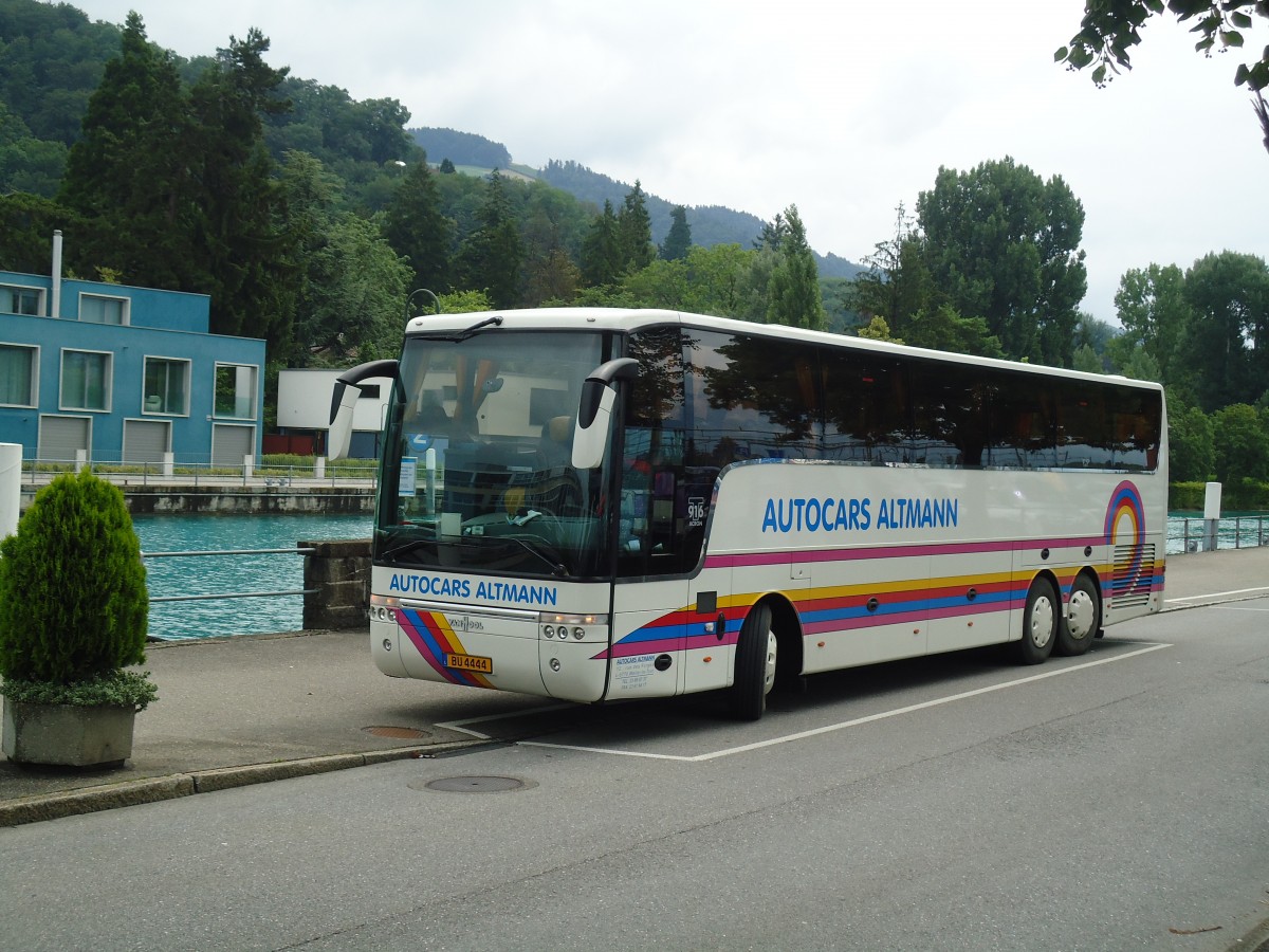 (134'585) - Aus Luxemburg: Altmann, Weiler-la-Tour - BU 4444 - Van Hool am 30. Juni 2011 bei der Schifflndte Thun