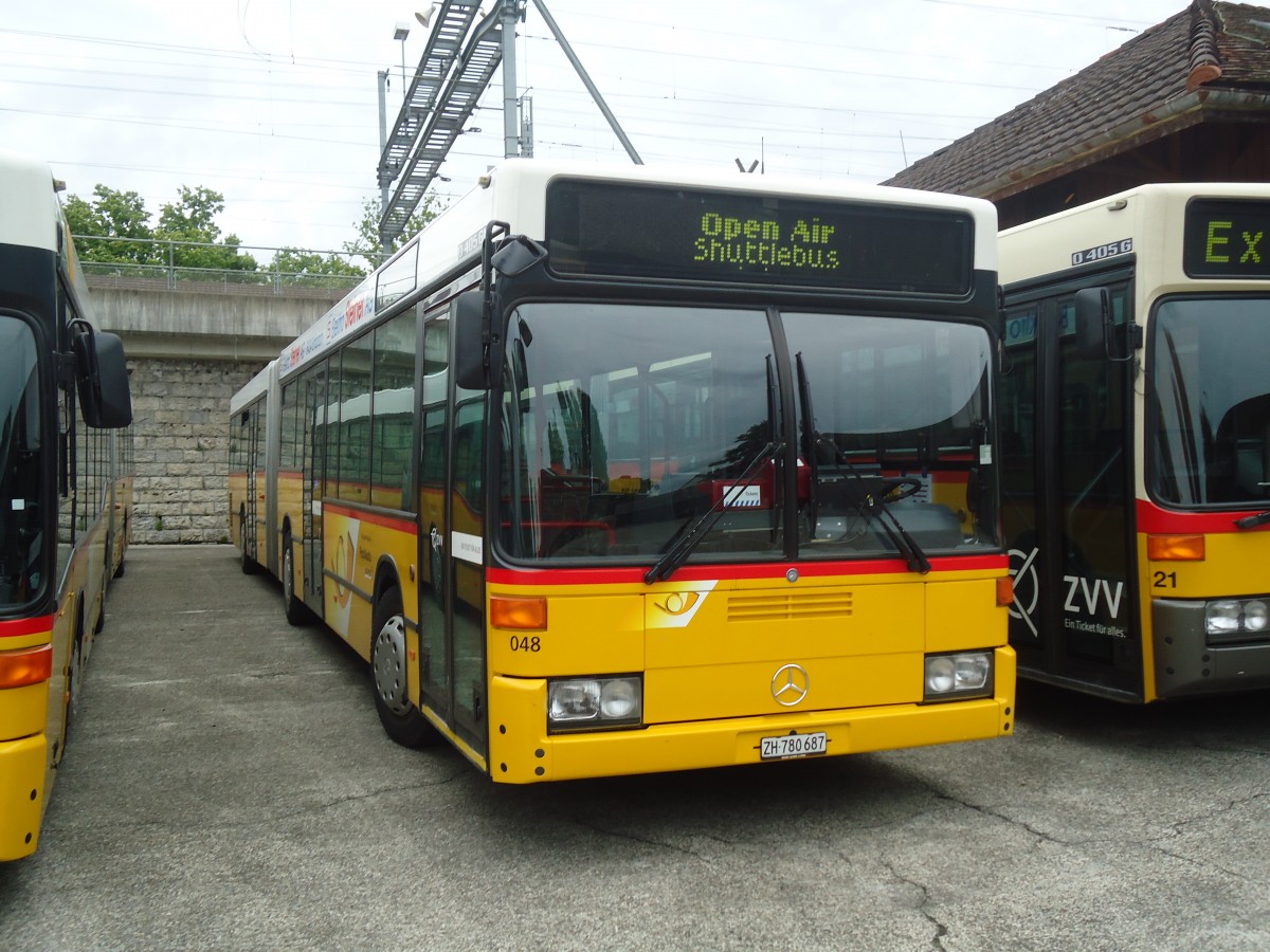 (134'910) - PostAuto Zrich - Nr. 48/ZH 780'687 - Mercedes (ex Nr. 22; ex P 27'725) am 10. Juli 2011 in Frauenfeld, Jugendmusikschule