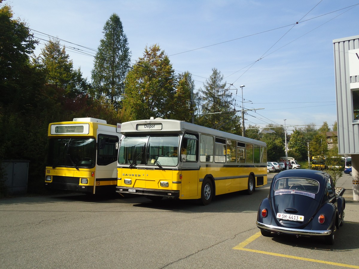 (136'148) - Wanner, Schleitheim - SH 58'045 - Saurer/Hess (ex Ruklic, Schaffhausen; ex VBSH Schaffhausen Nr. 40; ex VBSH Schaffhausen Nr. 19) am 25. September 2011 in Schaffhausen, Busdepot VBSH