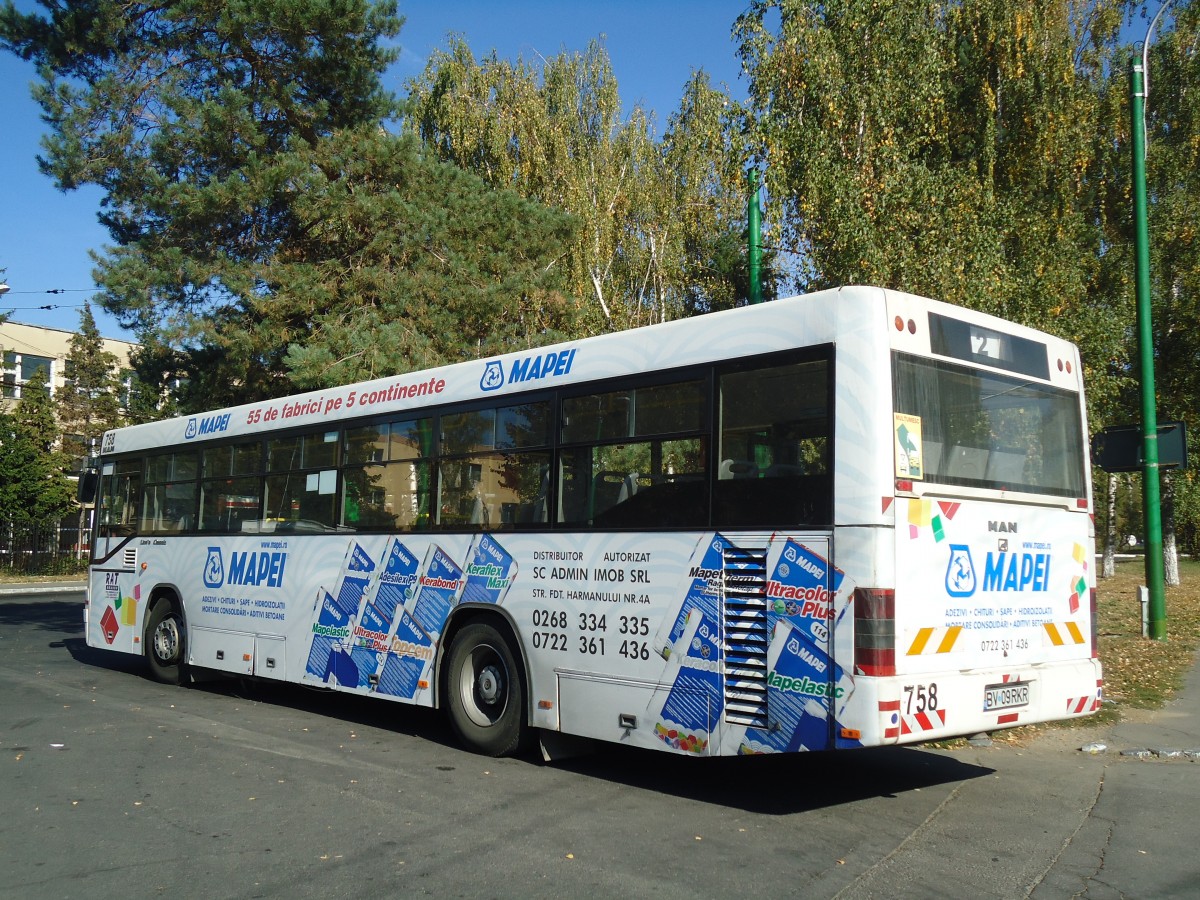 (136'357) - RAT Brasov - Nr. 758/BV 09 RKR - MAN am 4. Oktober 2011 in Brasov, Rulmentul