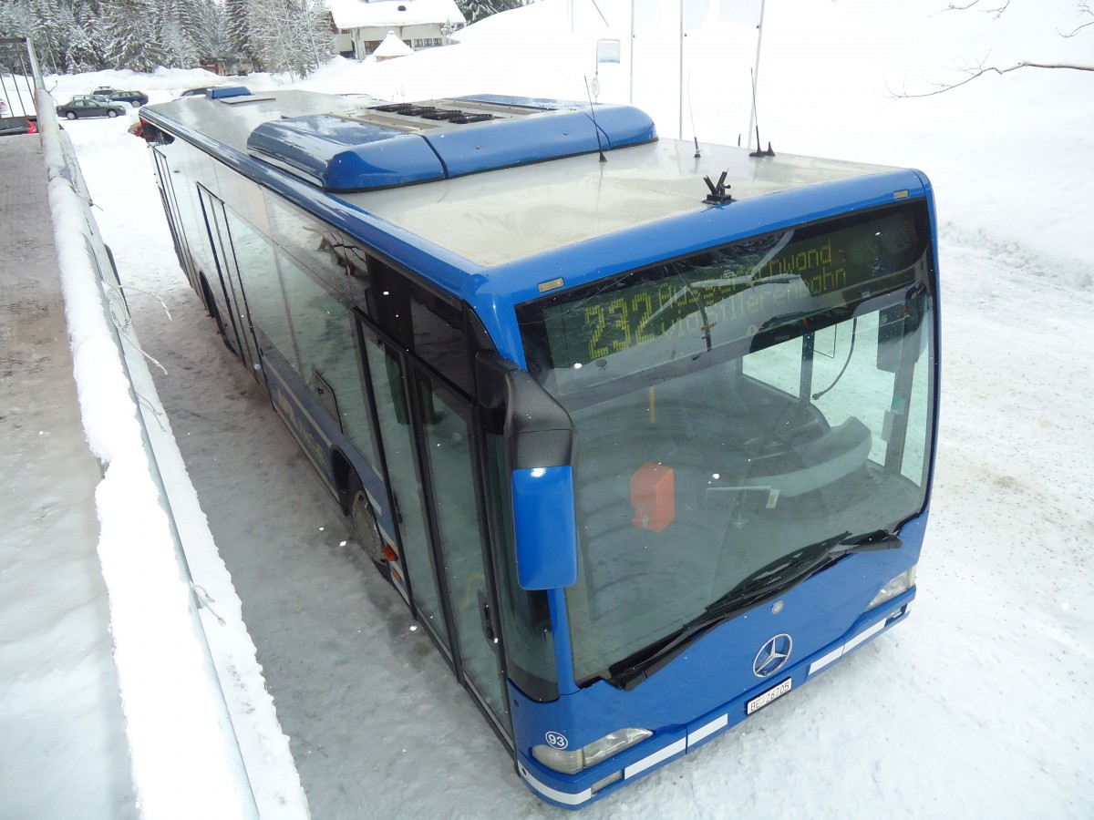 (137'534) - AFA Adelboden - Nr. 93/BE 26'705 - Mercedes (ex Nr. 5) am 7. Januar 2012 in Adelboden, Unter dem Birg