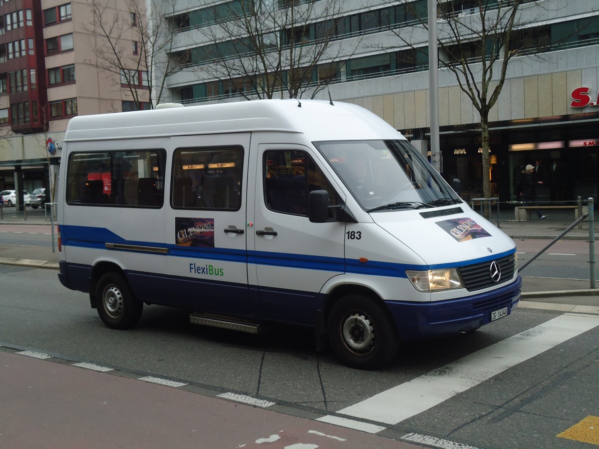 (137'969) - ZVB Zug - Nr. 183/ZG 14'340 - Mercedes (ex Nr. 126) am 6. Mrz 2012 in Zug, Metalli