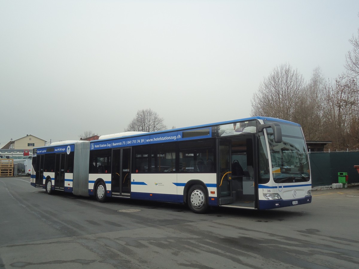 (138'028) - ZVB Zug - Nr. 36/ZG 88'036 - Mercedes am 6. Mrz 2012 in Zug, Garage